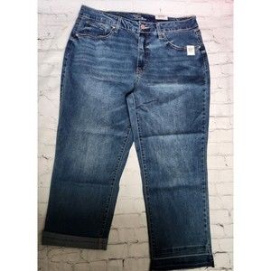 NWT Ladies Time And Tru High Rise Straight Jeans Size 16